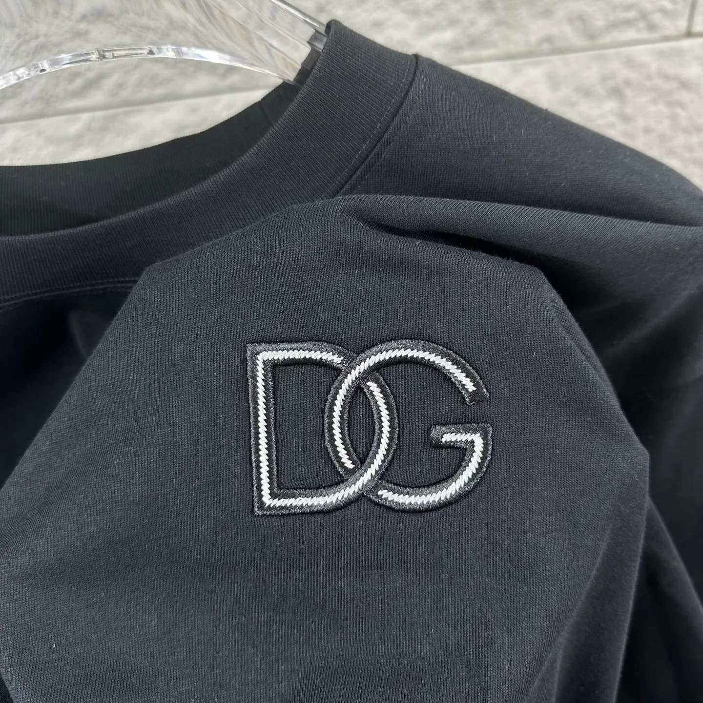 DG* 2026 logo T Same Style ：Black White Size： S （90-130 ） M （120-150 ） L （140-165 ） XL （160-180 ） XXL （180 ）